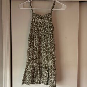 Old Navy Green Patterned Kids Casual Dress